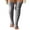 Grey, variant on xiaxaixu Female Stocking, Solid Color Toeless Knee-High Socks Long Tube Socks