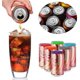 thumbnail image 4 of Tapas para latas de refrescos, paquete de 6 tapas de silicona reutilizables para refrescos/bebidas/cerveza, se adapta a latas de refrescos estándar (multicolor). Afortunado Sencillez, 4 of 5