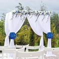 thumbnail image 7 of Blosmon Artificial Flower Kissing Balls for Wedding Table Centerpieces 2Pcs 14.2 Large Royal Blue Fake Roses Hydrangea Flower Arrangement, 7 of 7
