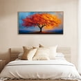 thumbnail image 4 of TOARTi Tree of Life Wall Art Red Orange Leaves Framed Colorful Canvas Painting For Living Room Bedroom Office 20x40 Inch, 4 of 10