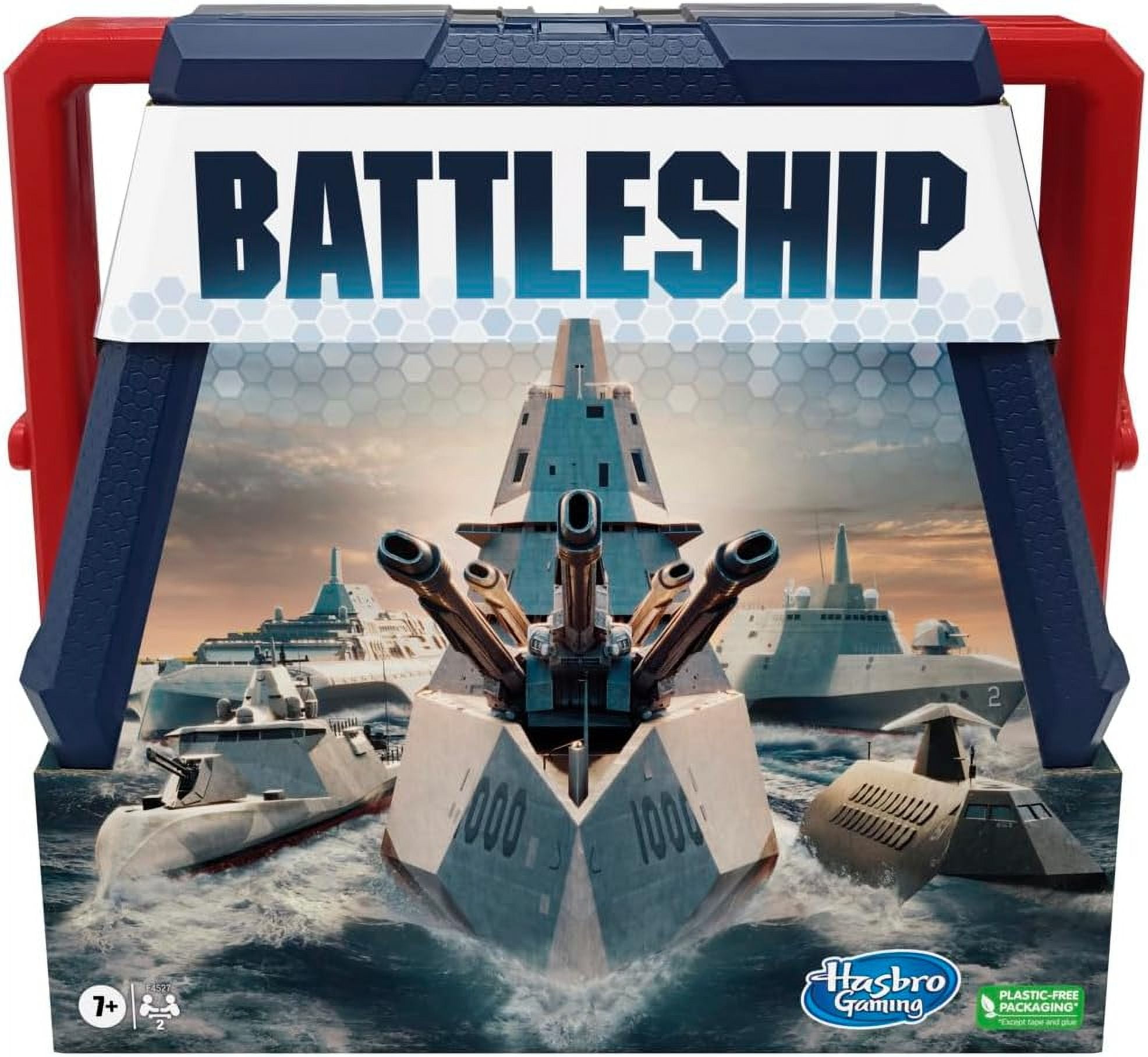 Hasbro Gaming Battleship Classic Board Game, Strategy Game for Kids Ages 7 and Up, Fun Kids Game for 2 Players, Multicolor