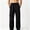 Black, variant on Men's Straight Leg Work Pants Multi-pocket Relaxed Fit Work Pants Elastic Wasit Drawstring Athletic Trousers for Outdoor Sports Army Green Size 3XL