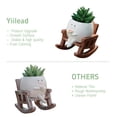 thumbnail image 3 of Mecedora Planter Pot yiilead con forma de cara sonriente, 12 cm, 3 of 6