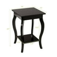 thumbnail image 5 of Canddidliike Set of 2 Side Table End Table Night Stand with Shelf-Brown, Modern Nightstand, End Table for Bedroom Living Room, 5 of 9