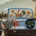 thumbnail image 2 of SEANATIVE Waterproof Truck Rear Window Decal, UV Protection Perforated See Through Graphic Car Window Sun Shade Stickers Universal Fit for Most Pickup SUV Truck, Rooster Sunflower, 2 of 7