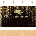thumbnail image 6 of Black Class of 2026 Graduation Banner, 71×43 Inch Congrats Grad Backdrop for Grad Party Decor, 6 of 6