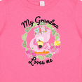 thumbnail image 4 of Inktastic Baby Flamingo My Grandma Loves Me with Flower Wreath Boys or Girls Baby T-Shirt, 4 of 5