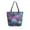 Vibrant and Shimmering Jungle, variant on Open Top Canvas Tote Bag with Zipper Reusable Shopping Bag 13.5x15" Roomy Carryall Various Shades Autumn Leaves