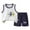 1-Dark Blue2547, variant on Tiijoy Toddler Boys Casual Sports Outfits Cartoon Print Tank Top & Shorts Set, Sizes 3M-6