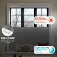 thumbnail image 6 of BERISSA No Drill No Tools Top Down Bottom Up Cellular Shades Blackout Honeycomb Blinds Cordless Tension Cellular Blinds for Indoor Windows,Gray,34"W x 64"H, 6 of 7
