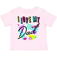 thumbnail image 3 of Inktastic I Love My Dad 80s Retro Style Boys or Girls Toddler T-Shirt, 3 of 5