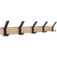 thumbnail image 1 of Wooden Coat Hooks for Wall - Bamboo Wooden Coat Rack Wall Coat Hanger Farmhouse Coat Hanger Wall Mount, 1 of 4