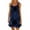 Navy, variant on Azrian Summer Dresses Women Plus Size CasualPrinted Round-Neck Short Sleeve Loose Knee-Length Dres