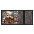 thumbnail image 4 of Chririnla Trifold Card Wallet with American Flag Train Design, Elastic Polyester Foldable Slim Pouch for Kids Daily Use and Outdoor Travel, 4 of 7
