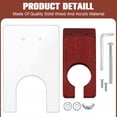 thumbnail image 3 of Carpet Trimmer Guide for Rug Tufting Solid Wood Acrylic Carpet Trimmer Holder Keep Rug Surface Uniform Shearing Guide with Screws for Home Office Hotel, 3 of 10