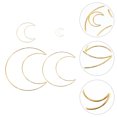 thumbnail image 4 of Miangastore 12Pcs Moon Dream Catcher Rings Metal Dream Catcher Rings Hoops for DIY (Golden), 4 of 8