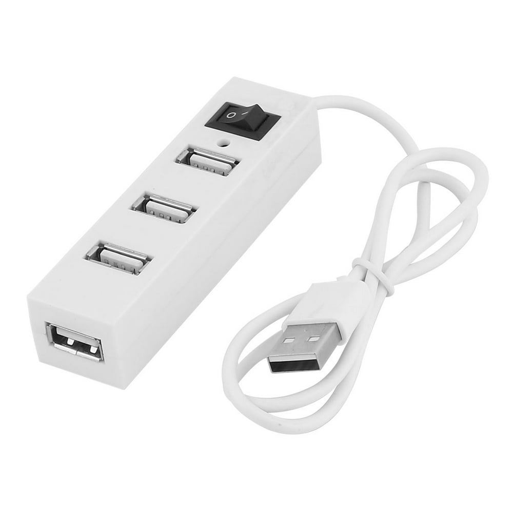 4 Ports USB 2.0 Hub Expander w USB Cable On/OFF Switch for Laptop PC