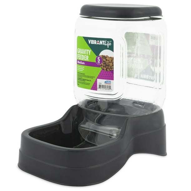 Vibrant Life Gravity Pet Feeder, Medium, 5 Lbs.