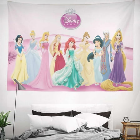 Princess Tapestry Gift Wall Hanging Backdrop for Room Bedroom Girls Fans Background Banner Party Birthday Supplies Decor