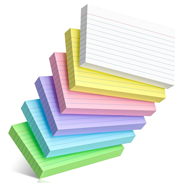 Tarjetas de índice Nichela 300 unidades 7,6 x 12,7 cm rayadas