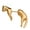Gold, variant on Stylish Cats Earrings Interchangeable Accessories Smoothly Finish Comfort Fit Accessory for Casual Office Event
