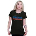 thumbnail image 4 of Proud Dominican DR Culture Ancestry Womens Slim Fit Graphic Tee Brisco Brands S, 4 of 5
