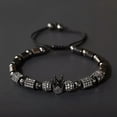 thumbnail image 6 of EOEMY Luxury Multi-Styles Men Women Micro Pave Cz Crown Copper Bead Adjust Bracelets-Crown-Style 1-Silver, 6 of 7