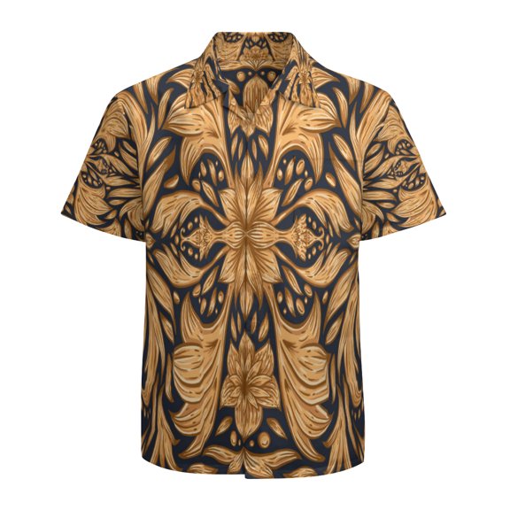 High Quality Hawaiian Shirts for Men Short Sleeve Aloha Beach Shirt Floral Summer Casual Button Down Shirts Blouses O6HB9T