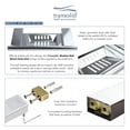 thumbnail image 5 of Transolid Msd9 Maddox Wall Mounted Soap Dish Holder - Brushed Stainless, 5 of 7