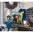 thumbnail image 4 of Labrador Retriever in Sunflowers Throw Pillow 18 in x 18 in, 4 of 5
