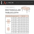 thumbnail image 4 of LA Linen Polyester Poplin Rectangular Tablecloth 90 by 132-Inch, Teal Dark, 4 of 4
