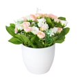 thumbnail image 2 of OUSITAID Pot de Fleurs Simulé Roses Colorées Décoration de Sol Vitrine en Plastique Maison Jardin Bonsaï Simulé pour Table à Manger, 2 of 9
