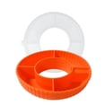 thumbnail image 1 of Yuarrent Bandeja reutilizable para refrigerios con tapa para refrigerios a prueba de polvo que hacen que comer sea más placentero Bandeja para Mostrada naranja, 1 of 6