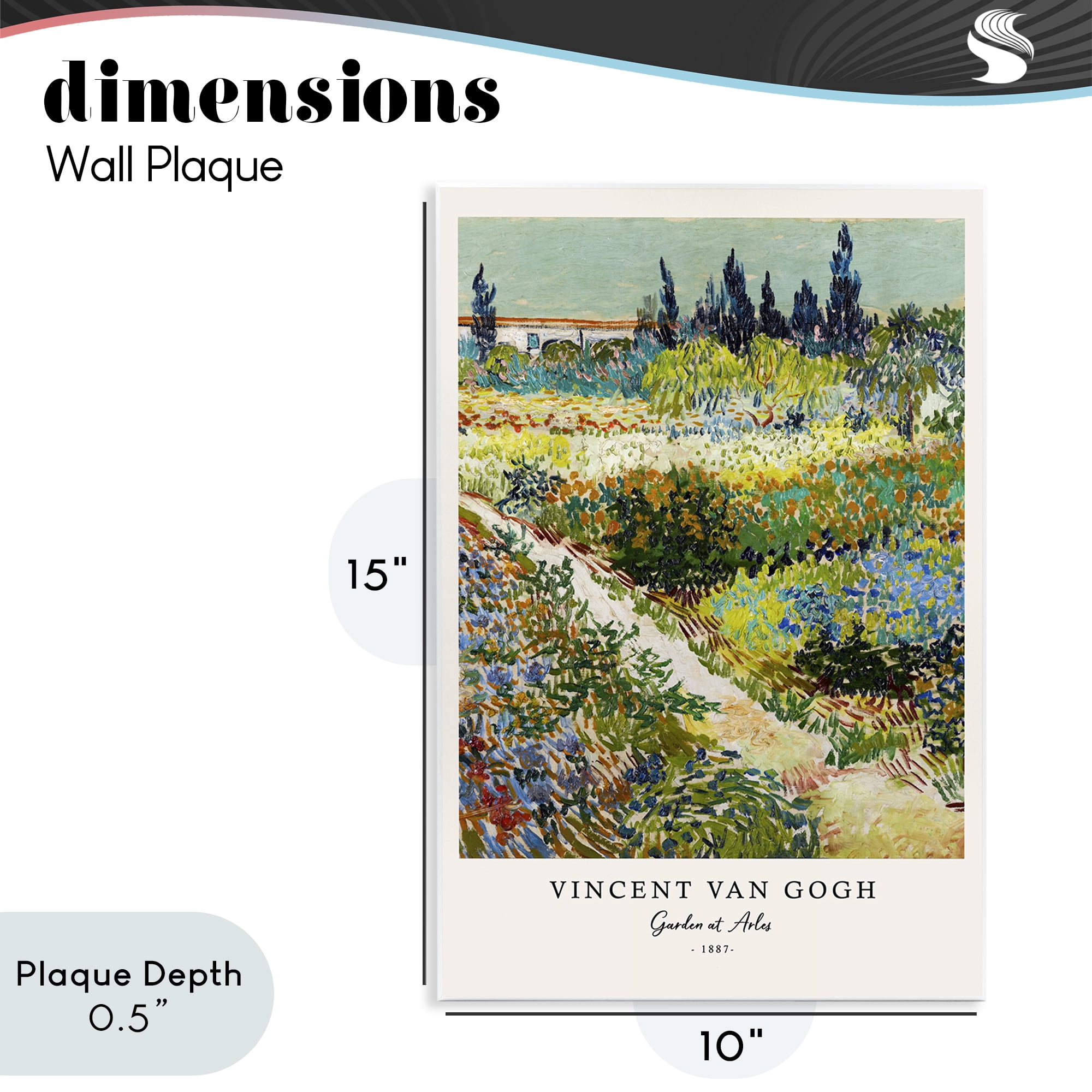 Stupell Industries Classic Garden At Arles Wall Plaque Art, design by Vintage Hustle