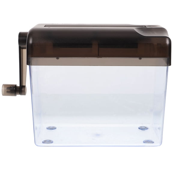 WESIEVYA Grey Manual Paper Shredder for Home Use Lightweight Portable Office Accessory