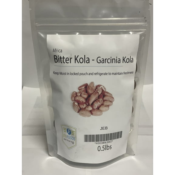 JEB FOODS African Bitter Kola Nuts, Bitter Kola Retro Garcinia, Petit Cola Nut, Obi Abata Cola Nut (8oz)