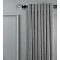thumbnail image 4 of Linen Avenue Grey Marble Single Window Curtain Rod Set, 48 to 86-inch, Matte Black, 4 of 5