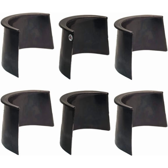 Pool Billiard Table Rubber Pocket Liners - 4"- Set of 6