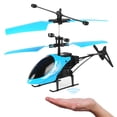 thumbnail image 1 of Helicóptero De Control Remoto, juguetes voladores, Dron Led recargable manual con luz LED para regalo de niños, 1 of 7
