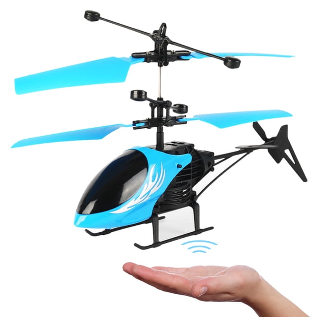 Helicóptero De Control Remoto, juguetes voladores, Dron Led recargable manual con luz LED para regalo de niños