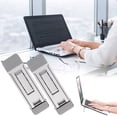 thumbnail image 2 of Visland 2 Pcs Portable Laptop Stand Compact Design Portable Anti-Slip 3 Height Adjustment Notebook Bracket Computer Holders, 2 of 8
