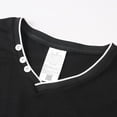 thumbnail image 5 of Men's V Neck T-Shirt Short Sleeve Slim Casual Top With Chest Pocket Summer Lightweight Tee Black XL, 5 of 5