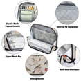 thumbnail image 4 of Standing Pencil Case with Base Large Capacity Stationery Pouch Pen Bag with Zipper for Women Men Birds Pattern, 4 of 7