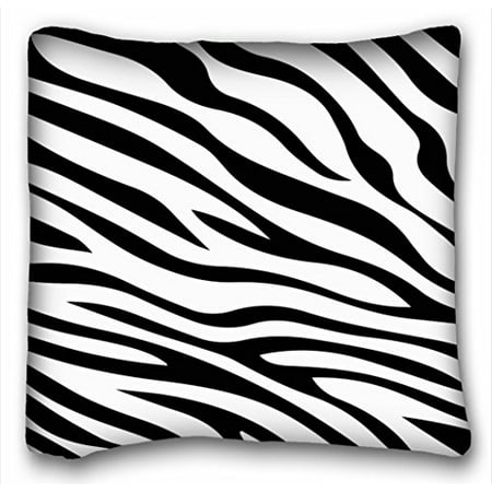 - WinHome Black And White Zebra Print Stripes Animal Print Throw Pillow Case Decor Cushion Cover Size 20x20 Inches Two Side Print