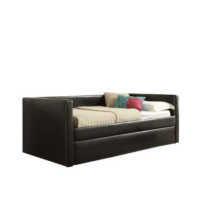 Black Daybed Trundle - Bowery Hill Daybed and Trundle in Black