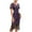 Purple, variant on QUNYINEY Summer Dresses for Women Short Sleeve Dressy Sequin Cocktail Dress V Neck Tassel Vintage Midi Party Dress