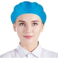 thumbnail image 3 of Yirtree 5pcs Unisex Elastic Chef Hat Kitchen Cooking Chef Cap Food Service Hair Nets, 3 of 7