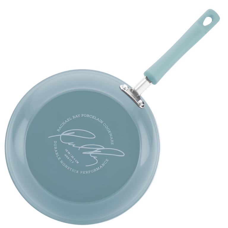 Rachael Ray Classic Brights 14-Piece Cookware Set, Sky Blue photo 7