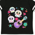 thumbnail image 4 of Inktastic Day of the Dead Owl Sugar Skulls and Guitar Boys or Girls Toddler T-Shirt, 4 of 5
