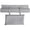 Grey, variant on Jiibva Grey Canvas Deck Chair Seat Cover, Waterproof Reclining Sling Replacement for Beach Chairs, 115x43cm